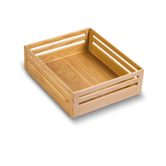 SilverBell Plus 19X20X6 Aluminium Sandal Wood Finish Plain Kitchen Basket