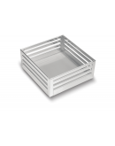 SilverBell Plus 19X20X8 Aluminium SS Finish Plain Kitchen Basket